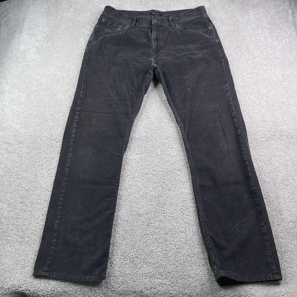 Banana Republic Pants Mens 36x34 Grey Pima Cotton Corduroy Straight Leg Cords